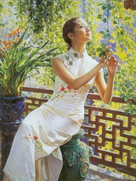 中国の女の子 Painting - 関澤珠 12 中国語